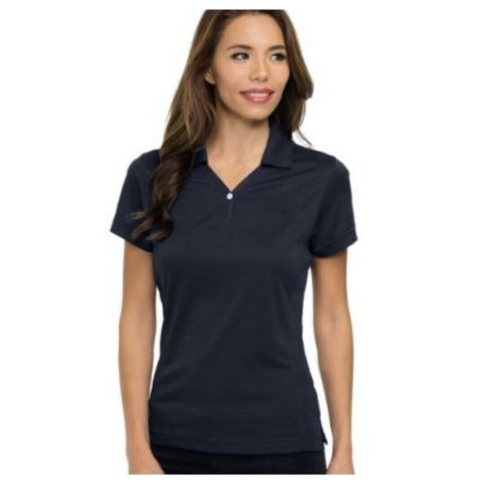 Womens XL 3XL Golf Shirt Blue Polo Tennis Plus Size Women Activewear Sports Top - Picture 2 of 8